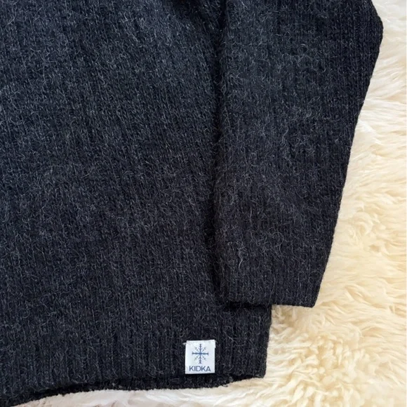 Kidka Icelandic Pure New Wool Reykir Half Zip Sweater